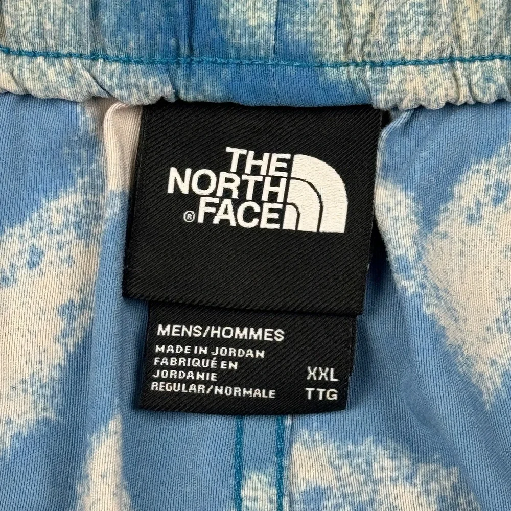 The North Face Shorts Mens 2XL Blue Class V Tie Dye Swim Trunks Boardshort Retro